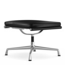 Soft Pad Chair EA 223, Untergestell poliert, Leder Premium F nero, Plano nero