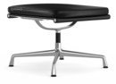 Soft Pad Chair EA 223, Untergestell poliert, Leder Standard nero, Plano nero