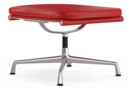 Soft Pad Chair EA 223, Untergestell poliert, Leder Standard rot, Plano poppy red