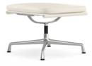 Soft Pad Chair EA 223, Untergestell poliert, Leder Standard snow, Plano weiß