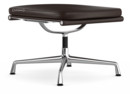 Soft Pad Chair EA 223, Untergestell verchromt, Leder Standard kastanie, Plano braun