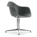 Eames Plastic Armchair RE DAL, Granitgrau, Ohne Polsterung, Ohne Polsterung