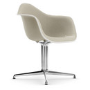 Eames Plastic Armchair RE DAL, Kieselstein, Mit Vollpolsterung, Warmgrey / elfenbein