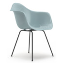 Eames Plastic Armchair RE DAX, Eisgrau, Ohne Polsterung, Ohne Polsterung, Standardhöhe - 43 cm, Beschichtet basic dark