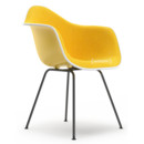 DAX, Sunlight, Mit Vollpolsterung, Yellow / elfenbein, Standardhöhe - 43 cm, Beschichtet basic dark