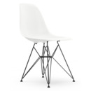 Eames Plastic Side Chair RE DSR, Weiß, Ohne Polsterung, Ohne Polsterung, Standardhöhe - 43 cm, Beschichtet basic dark