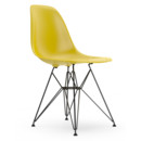 Eames Plastic Side Chair RE DSR, Senf, Ohne Polsterung, Ohne Polsterung, Standardhöhe - 43 cm, Beschichtet basic dark