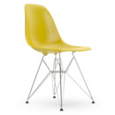 Eames Plastic Side Chair RE DSR, Senf, Ohne Polsterung, Ohne Polsterung, Standardhöhe - 43 cm, Verchromt