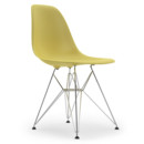 Eames Plastic Side Chair RE DSR, Citron, Ohne Polsterung, Ohne Polsterung, Standardhöhe - 43 cm, Verchromt