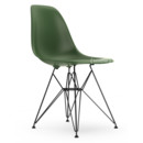 Eames Plastic Side Chair RE DSR, Forest, Ohne Polsterung, Ohne Polsterung, Standardhöhe - 43 cm, Beschichtet basic dark
