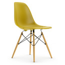 Eames Plastic Side Chair RE DSW, Senf, Ohne Polsterung, Ohne Polsterung, Standardhöhe - 43 cm, Esche honigfarben