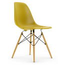 Eames Plastic Side Chair RE DSW, Senf, Ohne Polsterung, Ohne Polsterung, Standardhöhe - 43 cm, Ahorn gelblich