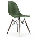 Eames Plastic Side Chair RE DSW, Forest, Ohne Polsterung, Ohne Polsterung, Standardhöhe - 43 cm, Ahorn dunkel