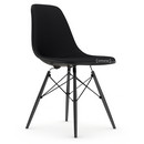 DSW, Tiefschwarz, Mit Vollpolsterung, Nero, Standardhöhe - 43 cm, Ahorn schwarz