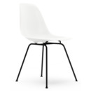 Eames Plastic Side Chair RE DSX, Weiß, Ohne Polsterung, Ohne Polsterung, Standardhöhe - 43 cm, Beschichtet basic dark
