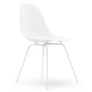 Eames Plastic Side Chair RE DSX, Weiß, Ohne Polsterung, Ohne Polsterung, Standardhöhe - 43 cm, Beschichtet weiß