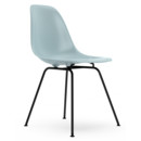Eames Plastic Side Chair RE DSX, Eisgrau, Ohne Polsterung, Ohne Polsterung, Standardhöhe - 43 cm, Beschichtet basic dark