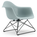 Eames Plastic Armchair RE LAR, Eisgrau, Ohne Polsterung, Beschichtet basic dark