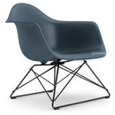 Eames Plastic Armchair RE LAR, Meerblau, Ohne Polsterung, Beschichtet basic dark