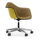 Eames Plastic Armchair RE PACC, Senf RE, Mit Vollpolsterung, Senf / dunkelgrau