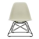 Eames Plastic Side Chair RE LSR, Kieselstein, Ohne Polsterung, Pulverbeschichtet basic dark