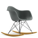 Eames Plastic Armchair RE RAR, Granitgrau, Beschichtet basic dark, Ahorn gelblich