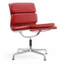 Soft Pad Chair EA 205, Poliert, Leder Standard rot, Plano poppy red