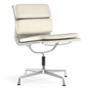 Soft Pad Chair EA 205, Poliert, Leder Standard snow, Plano weiß