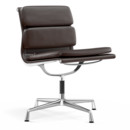 Soft Pad Chair EA 205, Verchromt, Kastanie