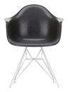 Eames Fiberglass Armchair DAR, Eames elephant hide grey, Weiß