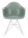 Eames Fiberglass Armchair DAR, Eames sea foam green, Weiß