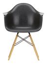 Eames Fiberglass Armchair DAW, Eames elephant hide grey, Esche honigfarben