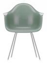 Eames Fiberglass Armchair DAX, Eames sea foam green, Verchromt