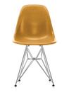 Eames Fiberglass Chair DSR, Eames ochre dark, Glanzchrom