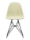 Eames Fiberglass Chair DSR, Eames parchment, Pulverbeschichtet basic dark glatt