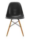 Eames Fiberglass Chair DSW, Eames elephant hide grey, Ahorn gelblich