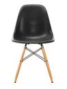Eames Fiberglass Chair DSW, Eames elephant hide grey, Esche honigfarben