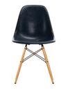 Eames Fiberglass Chair DSW, Eames navy blue, Esche honigfarben