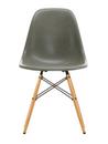 Eames Fiberglass Chair DSW, Eames raw umber, Esche honigfarben