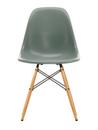 Eames Fiberglass Chair DSW, Eames sea foam green, Esche honigfarben