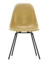 Eames Fiberglass Chair DSX, Eames ochre light, Pulverbeschichtet basic dark glatt