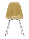 Eames Fiberglass Chair DSX, Eames ochre light, Glanzchrom