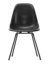Eames Fiberglass Chair DSX, Eames elephant hide grey, Pulverbeschichtet basic dark glatt