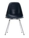 Eames Fiberglass Chair DSX, Eames navy blue, Glanzchrom