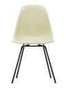 Eames Fiberglass Chair DSX, Eames parchment, Pulverbeschichtet basic dark glatt