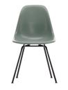 Eames Fiberglass Chair DSX, Eames sea foam green, Pulverbeschichtet basic dark glatt
