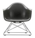 Eames Fiberglass Armchair LAR, Eames elephant hide grey, Verchromt