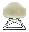 Eames Fiberglass Armchair LAR, Eames parchment, Basic dark