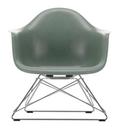 Eames Fiberglass Armchair LAR, Eames sea foam green, Verchromt