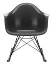 Eames Fiberglass Armchair RAR, Eames elephant hide grey, Beschichtet basic dark, Ahorn dunkel